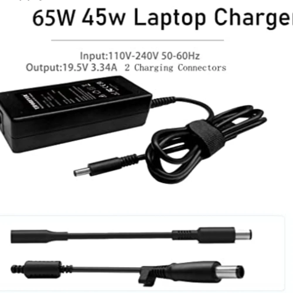 Powbcsic 65W 45W Laptop Charger for Dell Inspiron